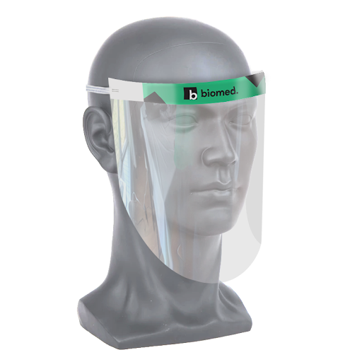 Branded face shields