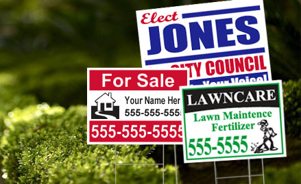 lawn signs