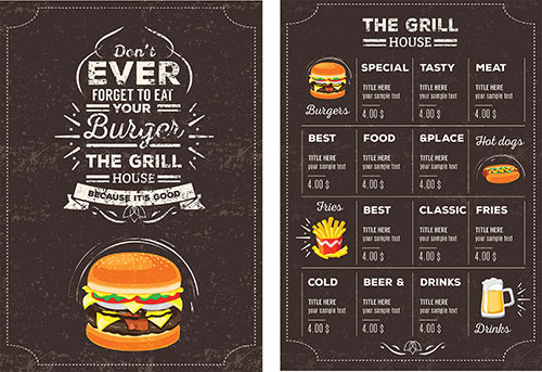 Restaurant menus