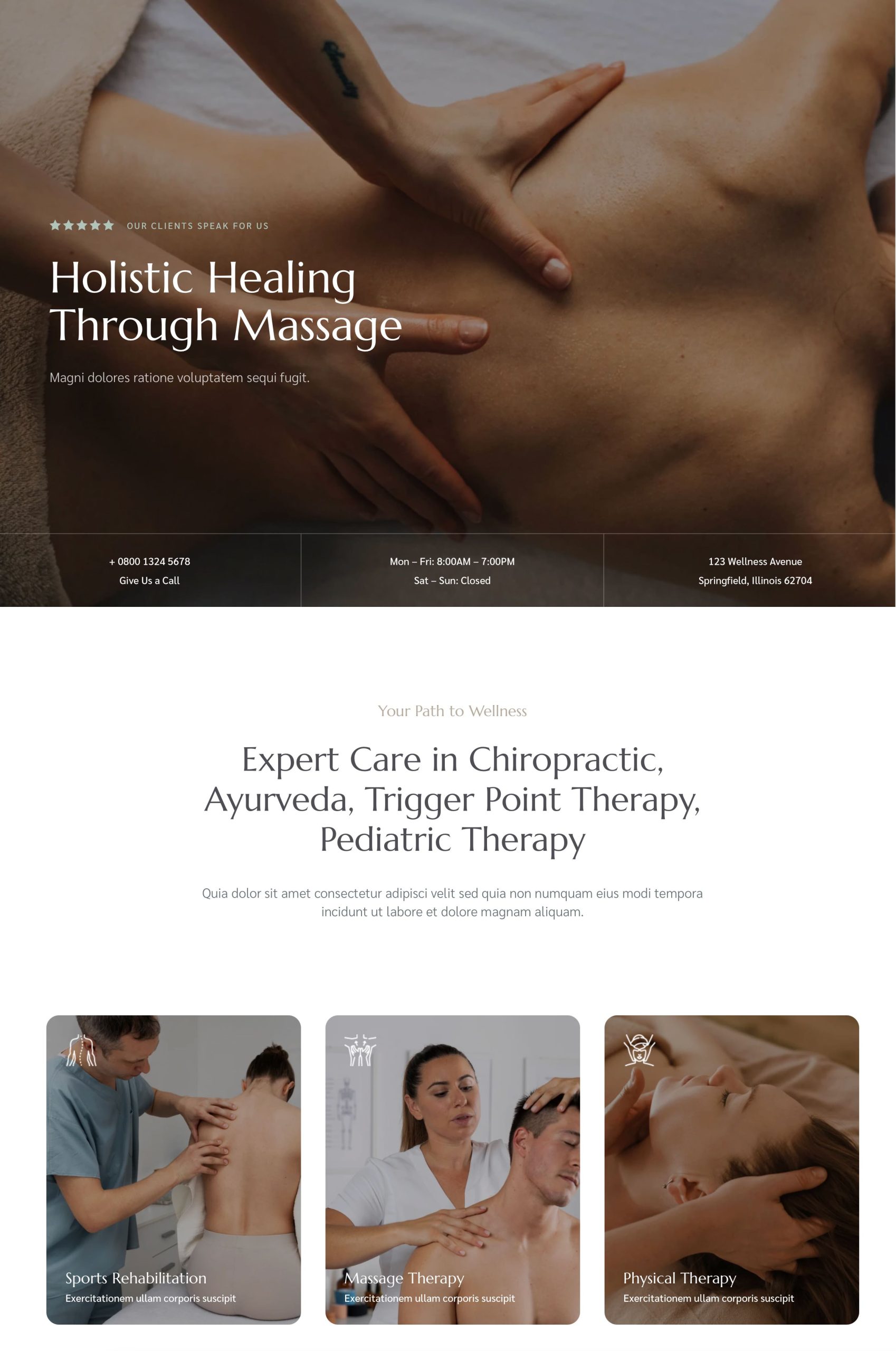 Massage Therapy Website